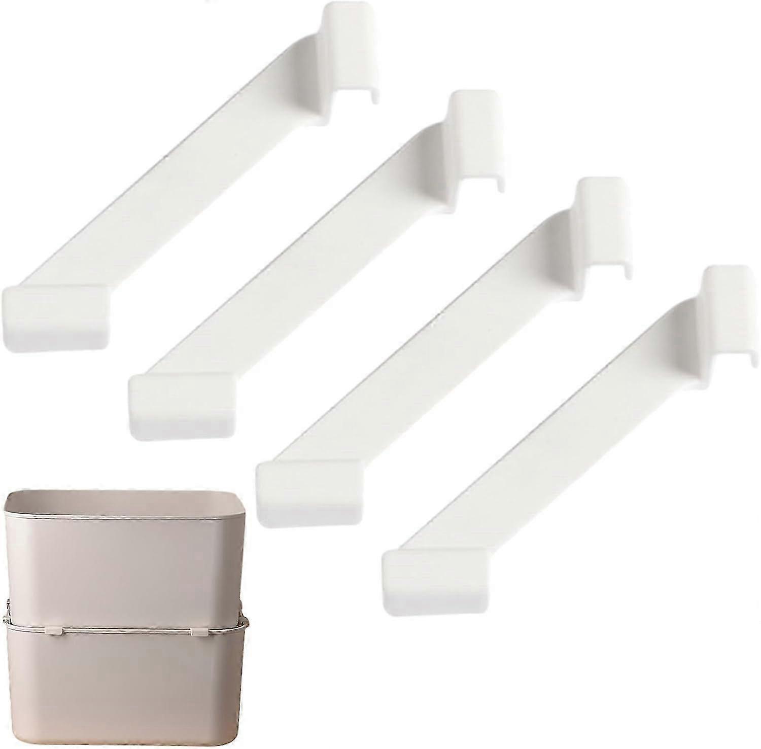 Storage Box Stacking Aid | Sturdy Stable Storage Box Accessories Set of 4 | Stackable Buckles for Storage Box Accessories for Household Use in Cupboar