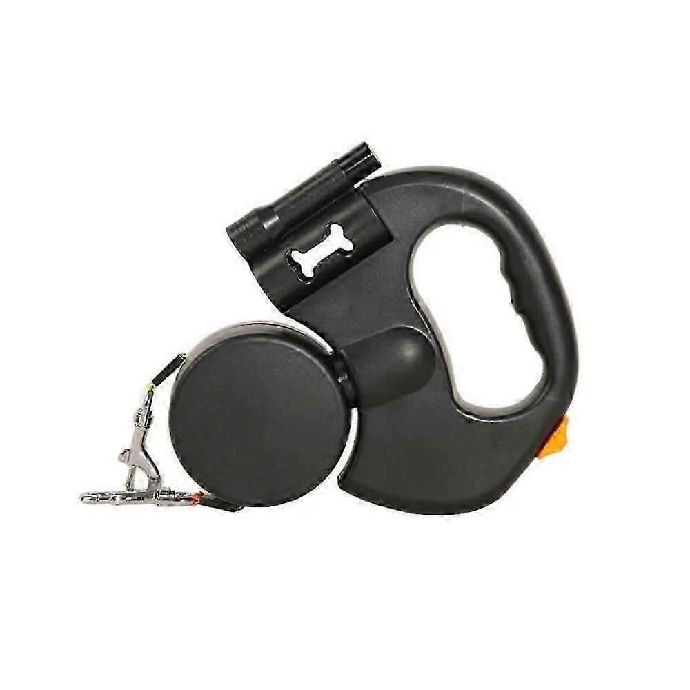Illuminated Double Retractable Leash for Two Dogs, 360 Anti-Tangle Swivel Strap
