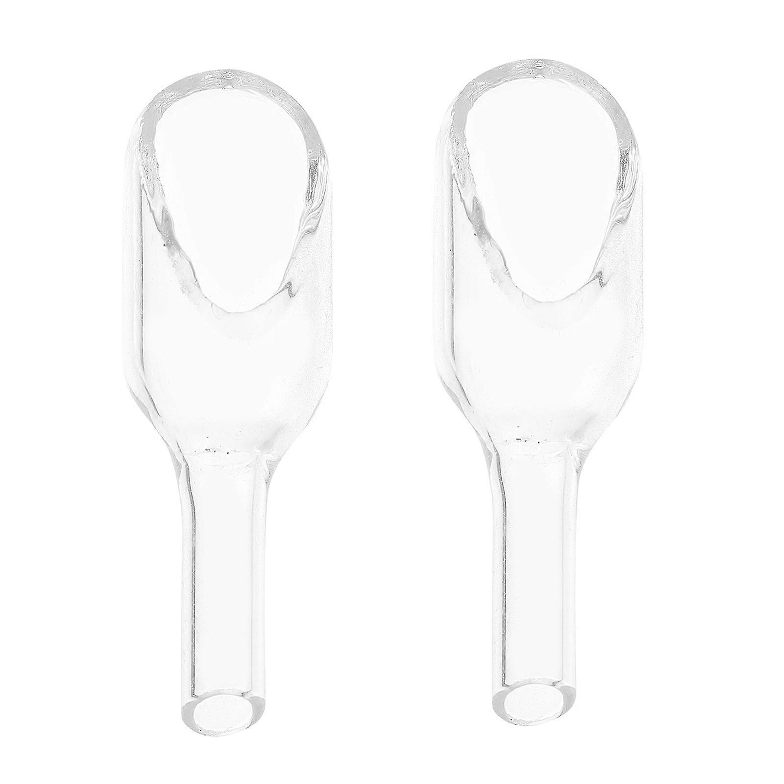 Laboratory Glass Weighing Boat for Experiment 2Pcs Funnel Set Transparent