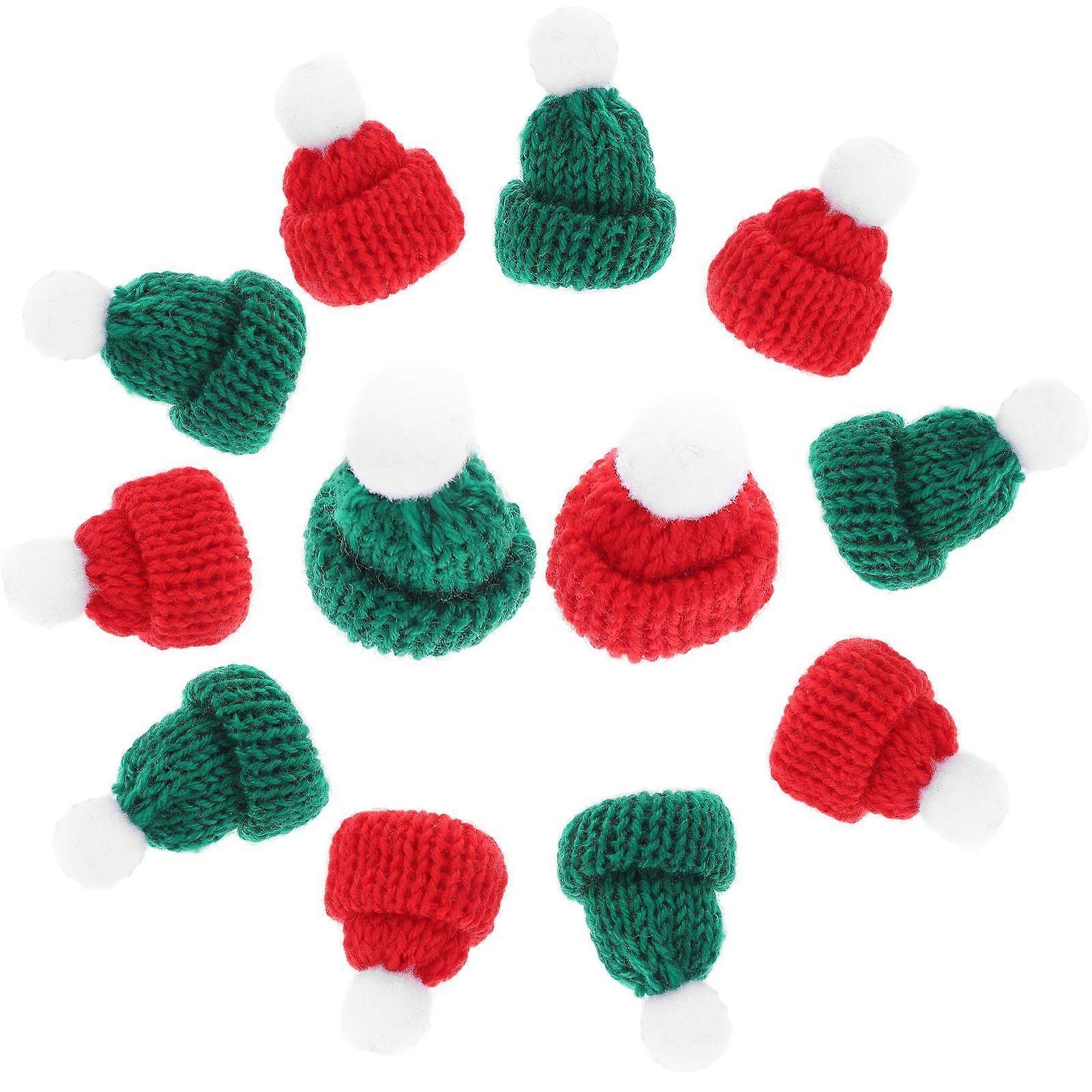 12Pcs Multi-function Bottle Hats Delicate Miniature Hats Decorative Doll Hats