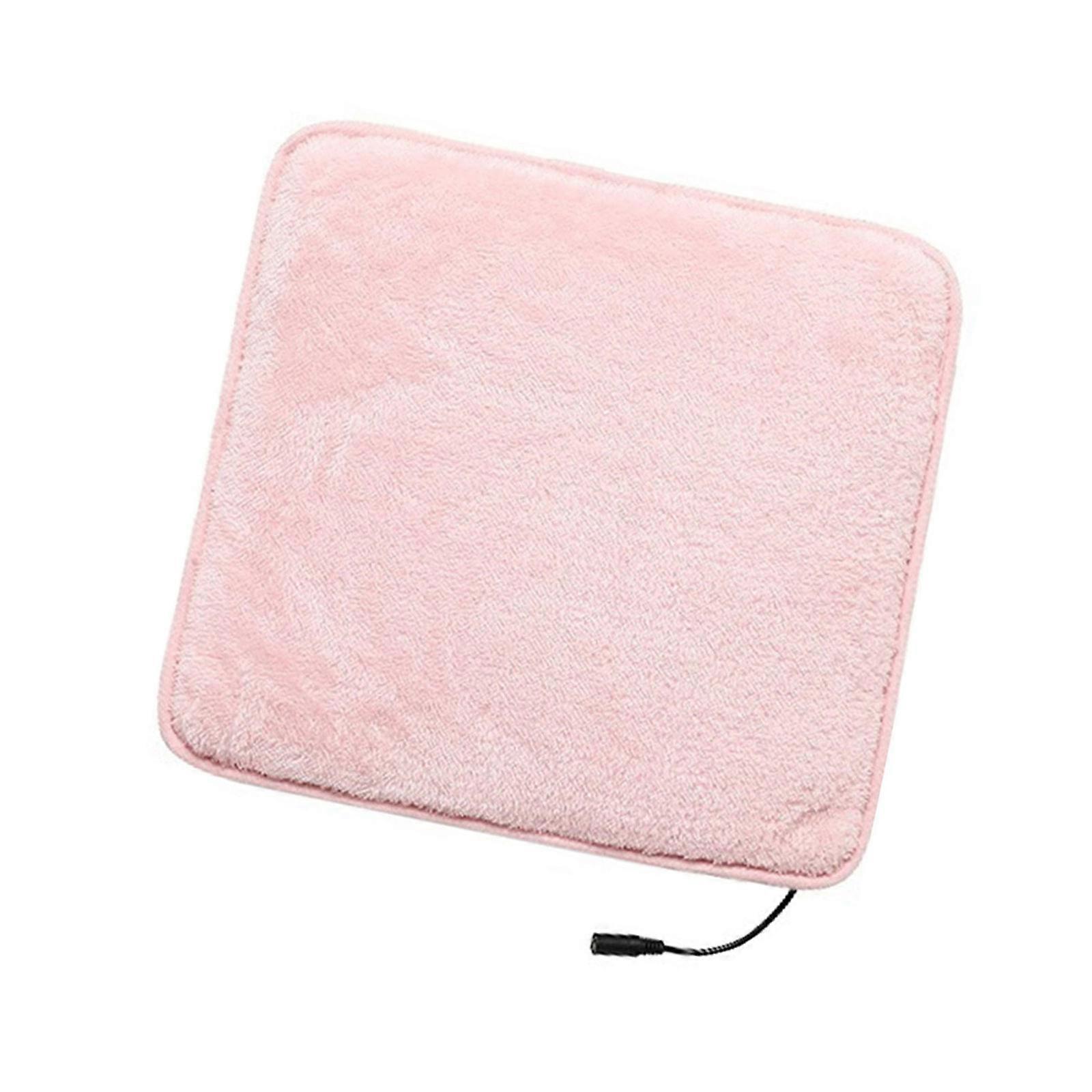 Office Chair Heating Cushion With Rapid Heat Function Overheating Protective for Winter Use  Pink