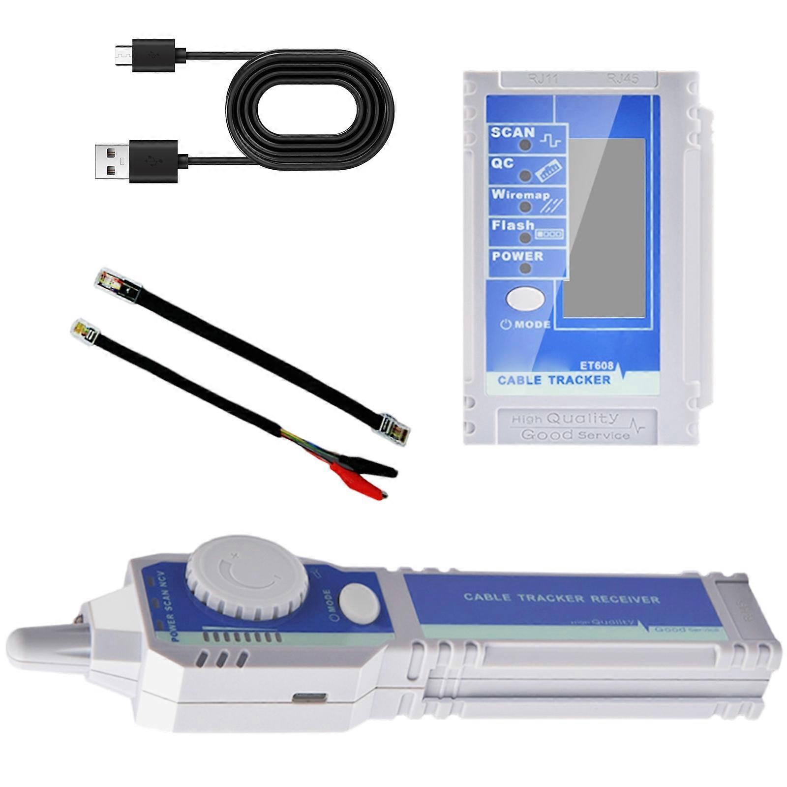 Professional Cable Detector Trackers Tool With Digital Display For Precise Wire Tracing And Plastic Housing Durability Multicolor