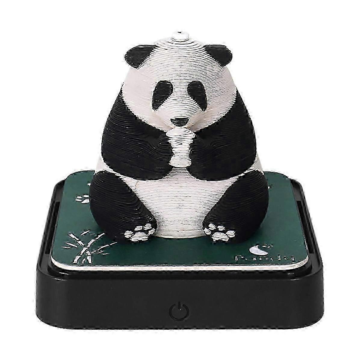 2024 3D Art Calendar - Time Piece Panda Design with Unique Pop-Up Features for Creative Home Decor and Organization
