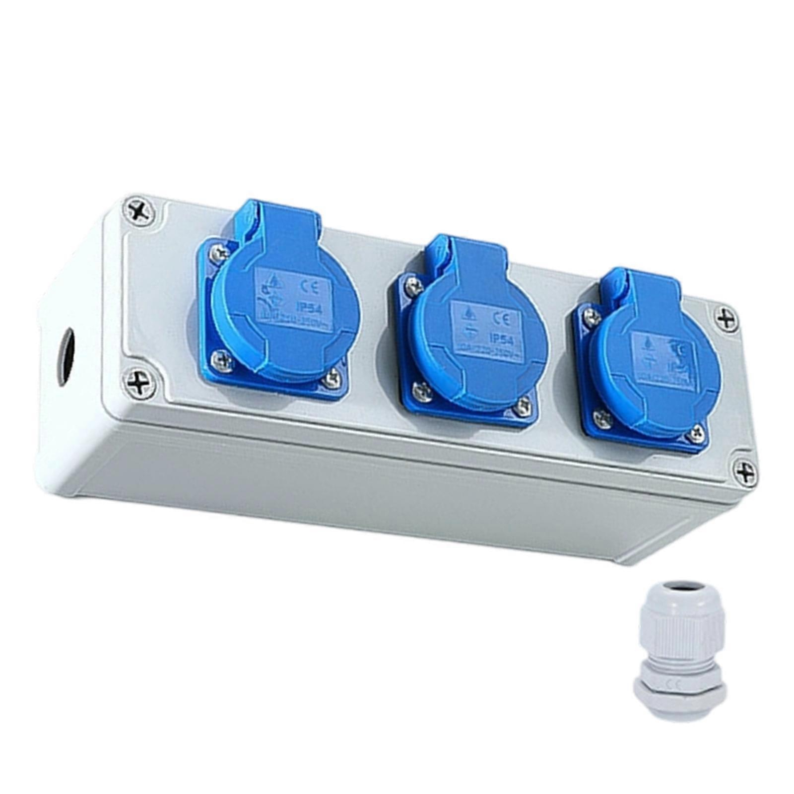 Waterproof Electrical Socket Cover 220V 10A Outdoor Electrical Socket Cover Wall Distributor Socket Box Easy to Use Multicolor
