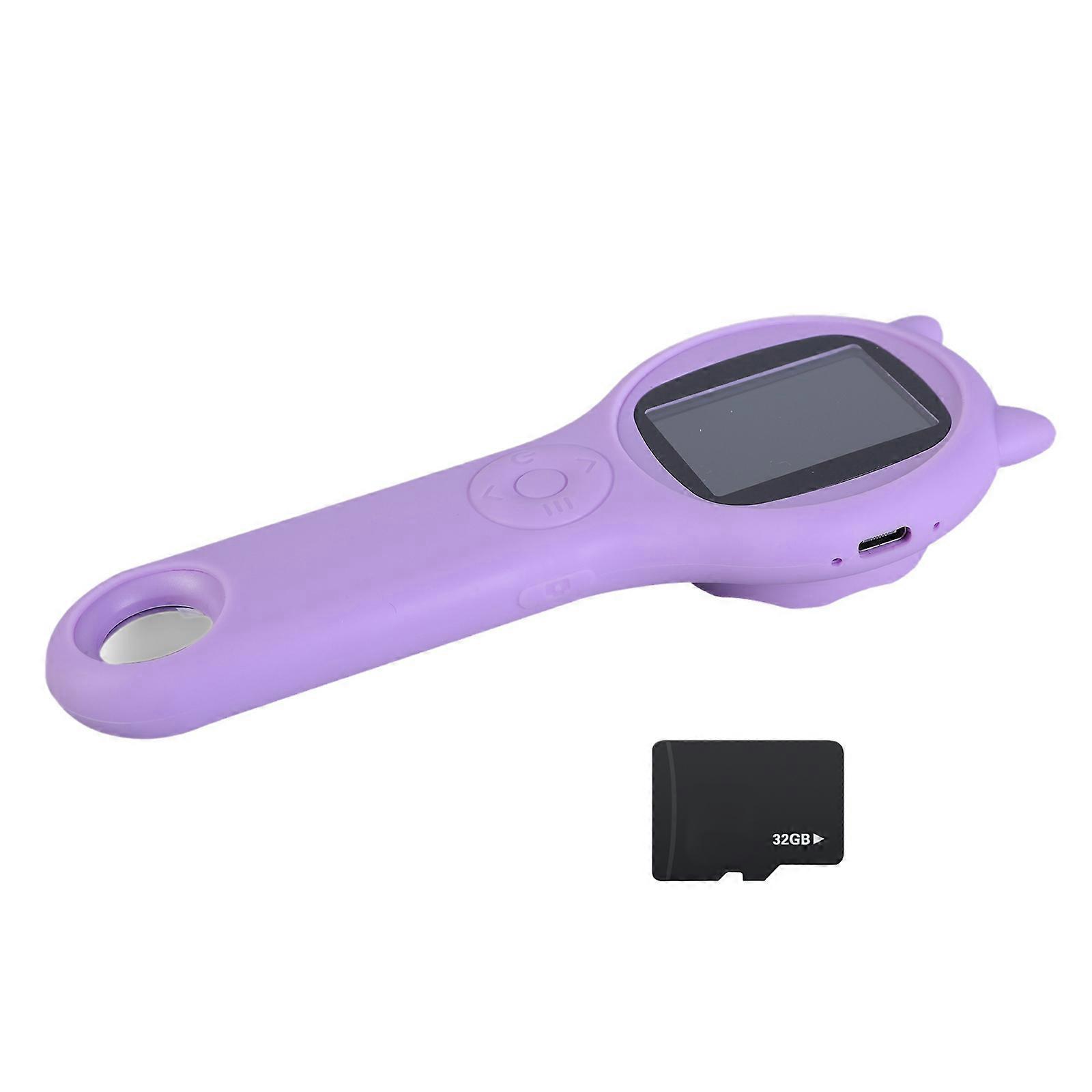 Digital Microscope 2inch IPS Color Screen 500x Magnification Portable Handheld Magnifying Glass with LED Light for Kids  Purple