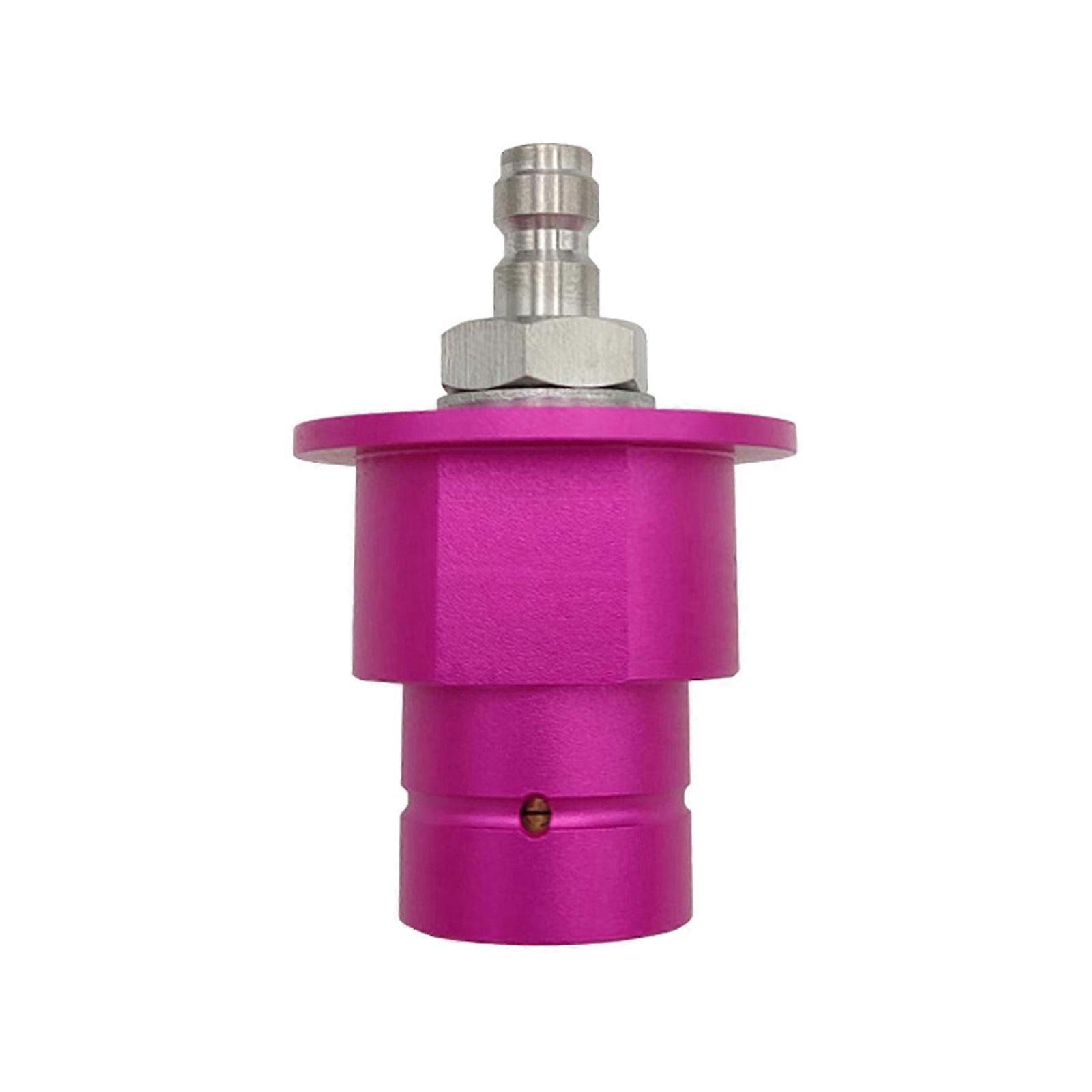 High Seal Metal Gas Charging Adapter Quick Releasing Valves Metal Texture Suitable for Multiple Sodas Machine Models  Purple