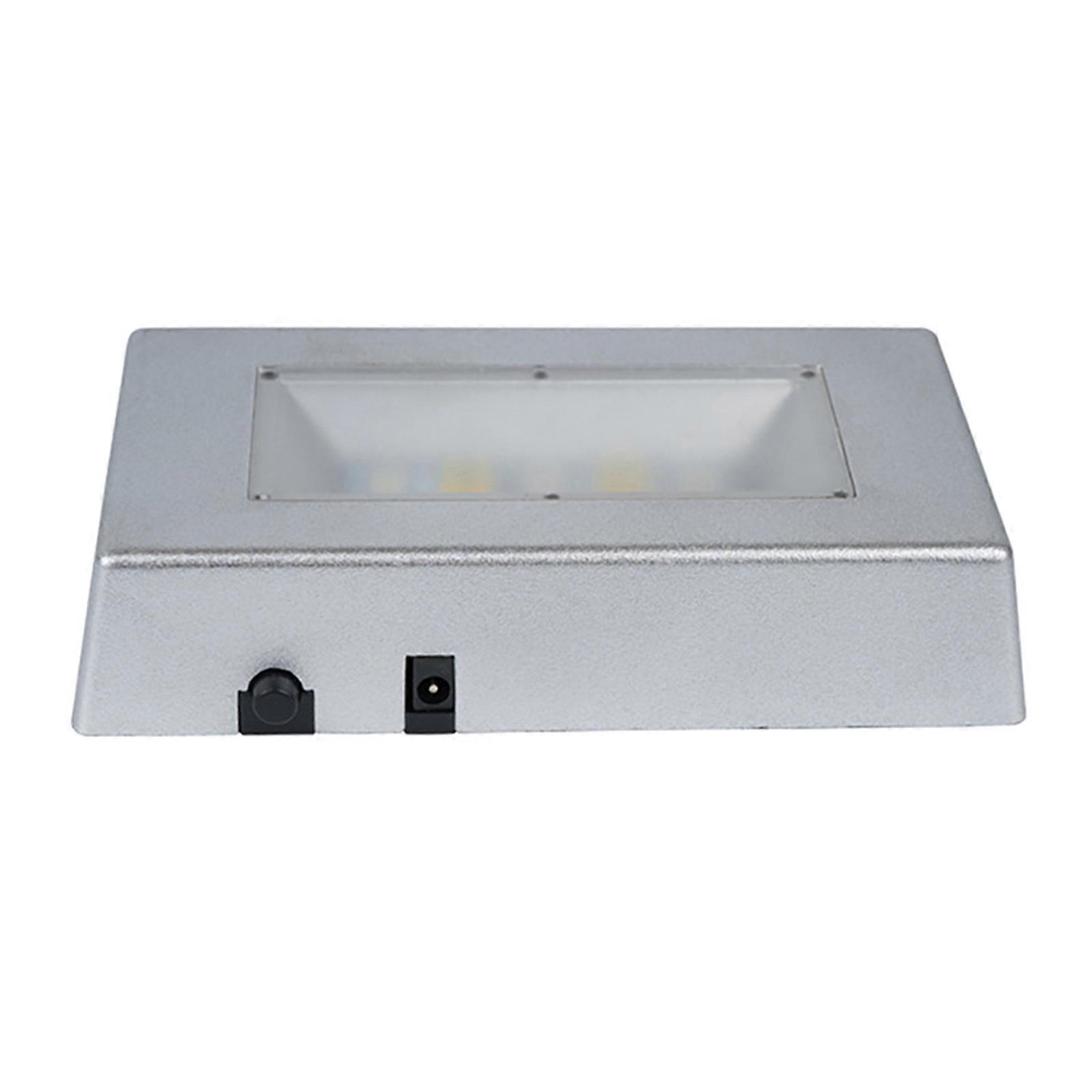 Portable LED Crystal Display Platform Rectangular Light Display Base LED Light Stand for Event Parties Display  silver