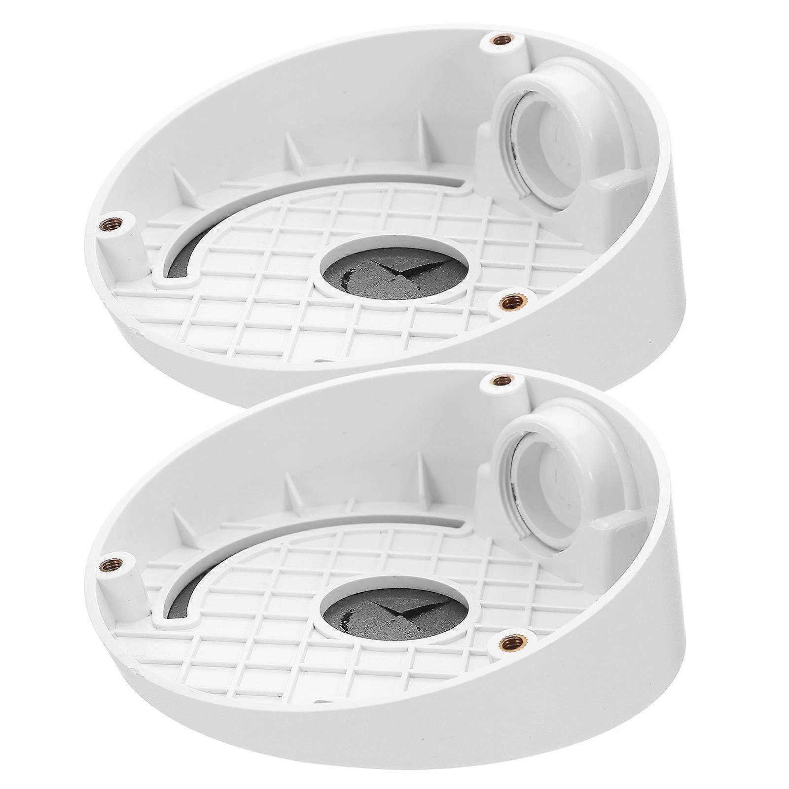 Security Camera Mount Base Junction Box for Camera with Waterproof Bracket 2Sets