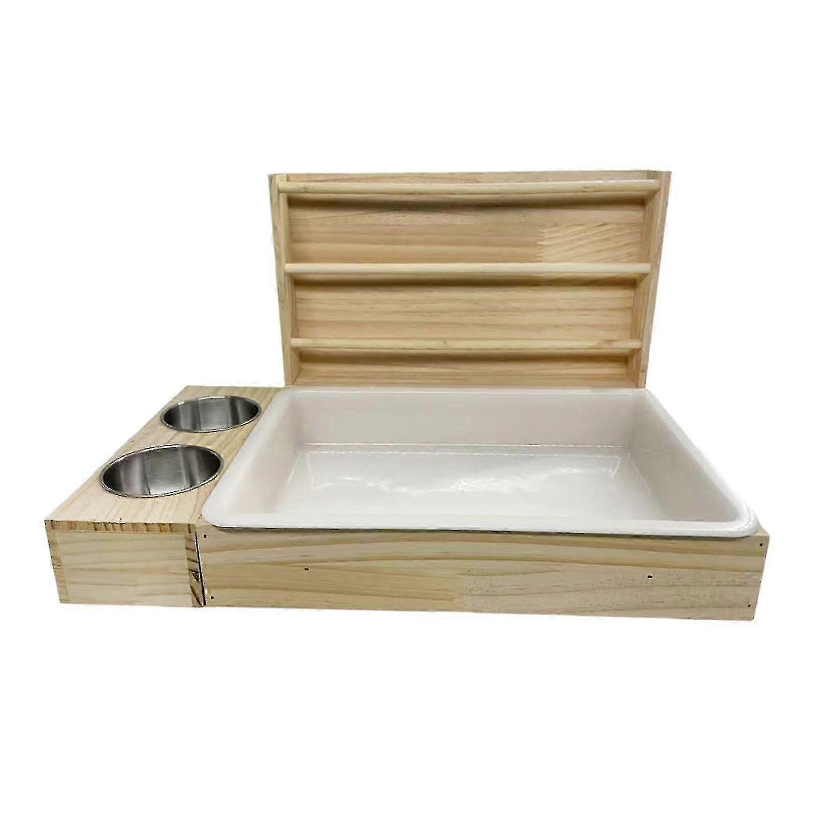 w 3 in 1 Rabbit Hay Feeder Rabbit Hay Holder Feeder for Rabbit Bunny Gerbil