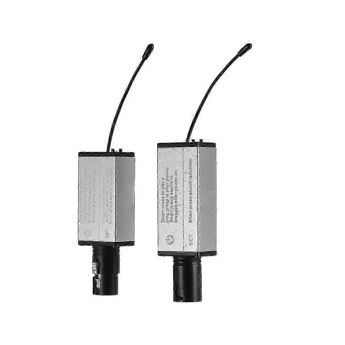 Ur-4 Professional Digital Wireless Microphone System With Xlr Transmitter Receiver Silver Gray