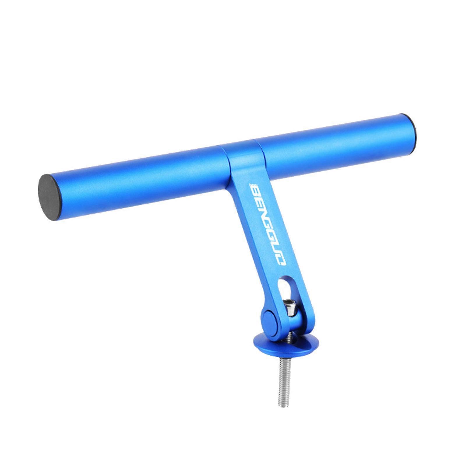 הרחבות כידון אופניים מסגסוגת אלומיניום מאריך כידון קל משקל תושבת מהדק הרכבה כפולה לכידון אופניים כחול