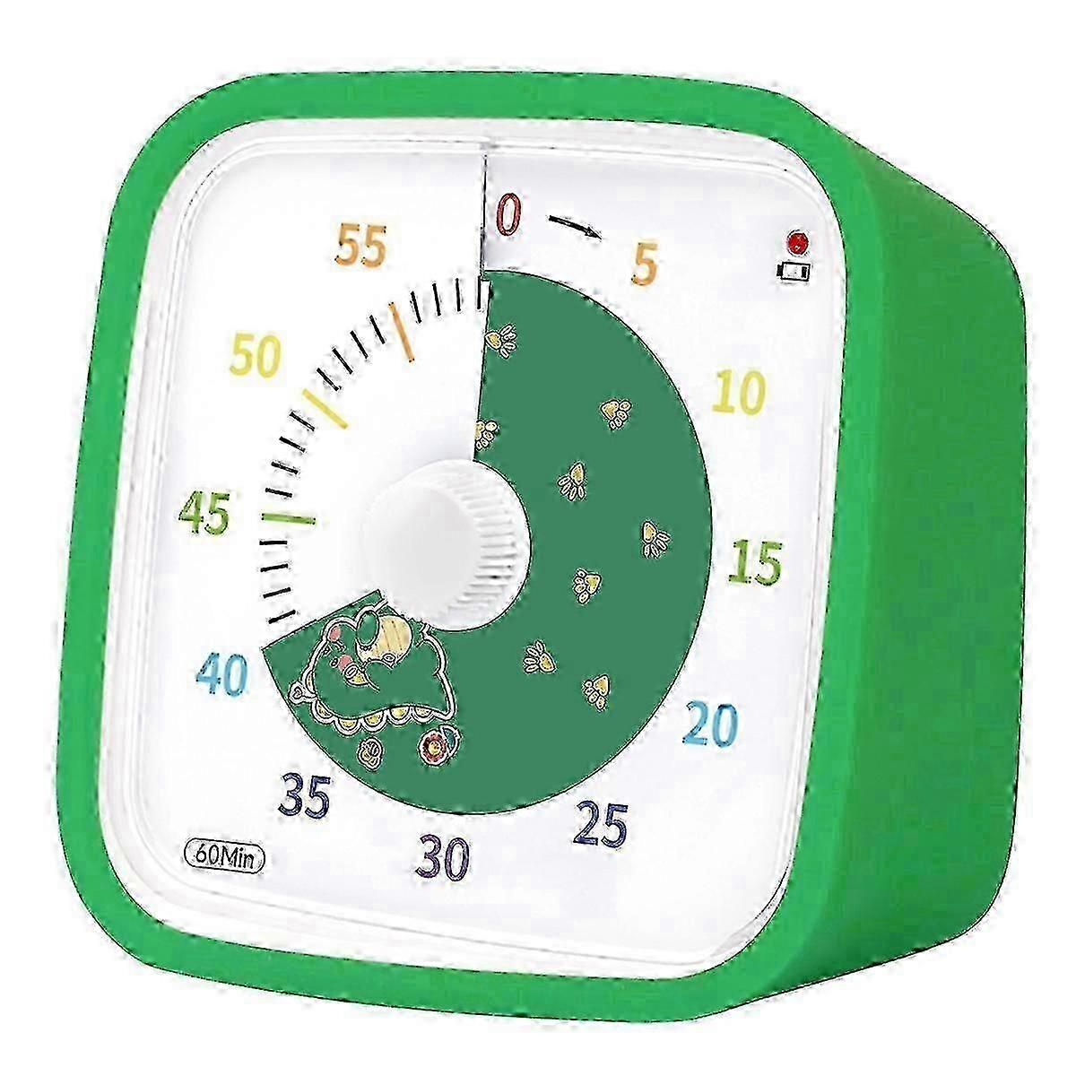 60Minute Visual Timer,Dinosaur Disk Timer for Kids and Adults