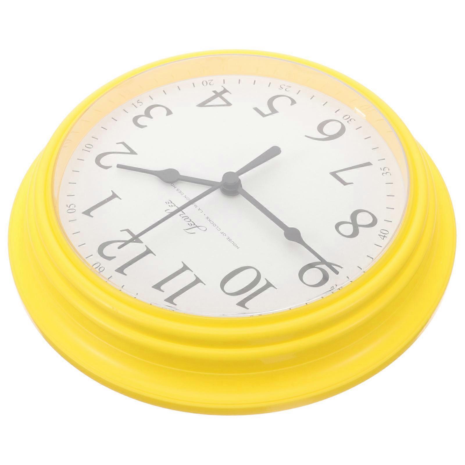 Silent Wall Clock Non-Ticking Battery Operated Round Clock