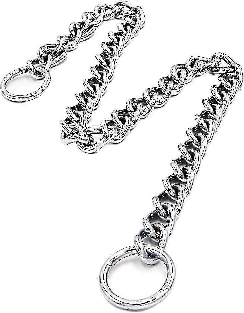 Heavy chain metal dog choke collar for training small medium large