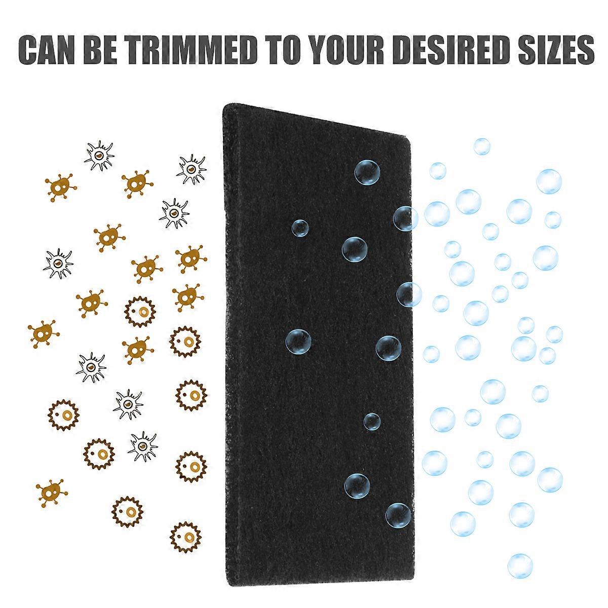 Black Carbon Filters for Cat Litter Boxes Replacement 6Pcs Odor Control