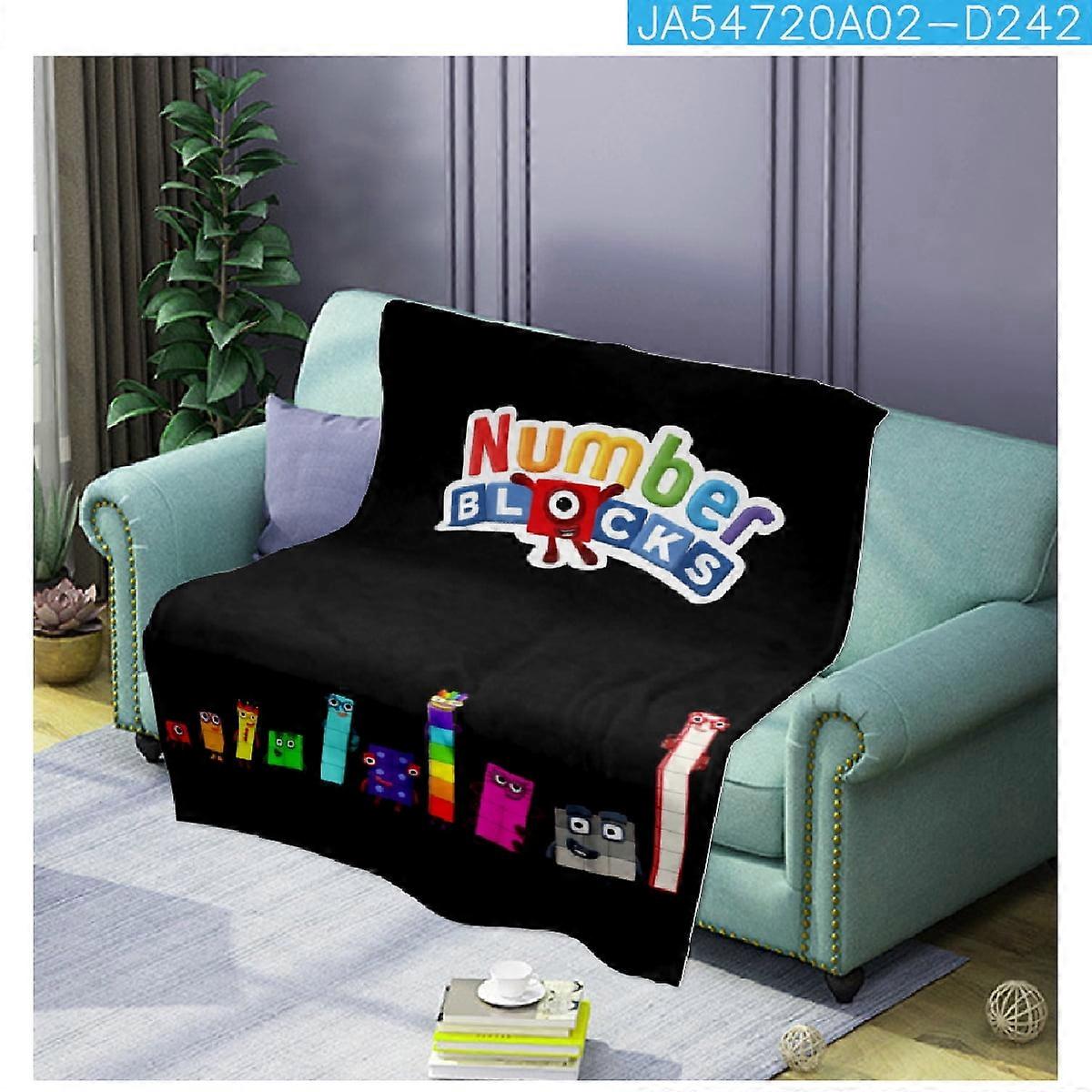 Cobertor Number Blocks Numberblocks Cobertor de flanela para dormir Cobertor multifuncional para escritório