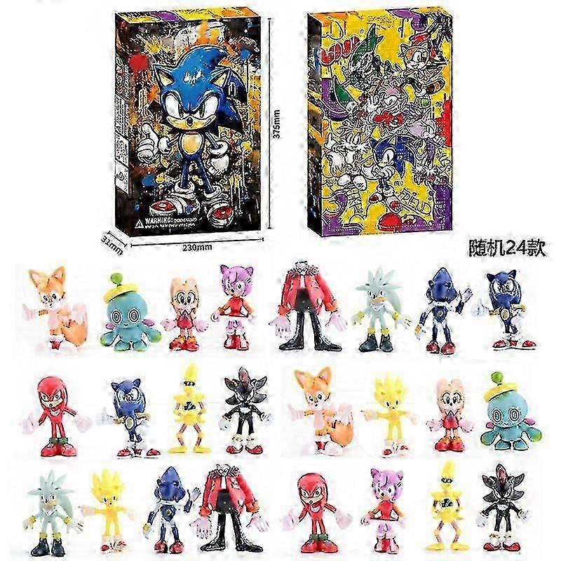 24pcs blind box Christmas advent calendar gift box Minecraft building block toys countdown small ornaments