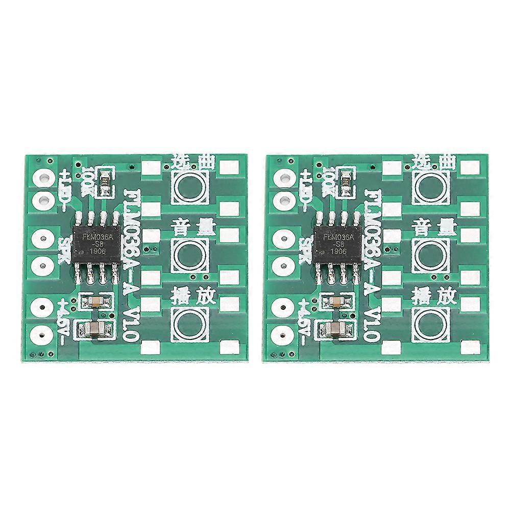 2Pcs 36 Music Chip DIY Module Adjustable Volume for Smart Doorbell Musical Toy Accessory without Button
