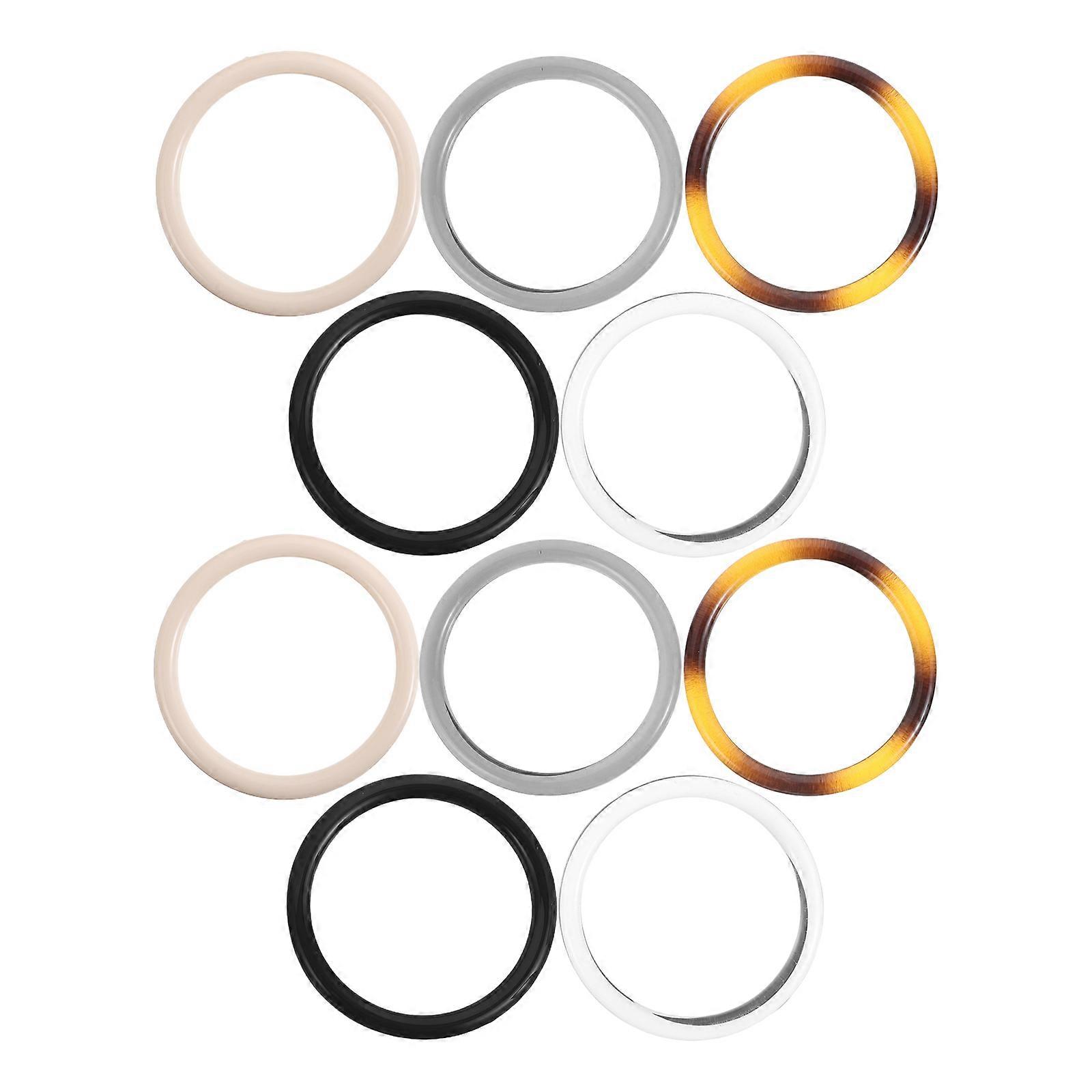 Acrylic Handle Replacement for Handmade Bags and Tote Bags in Assorted Color for Diy Accessory 10Pcs