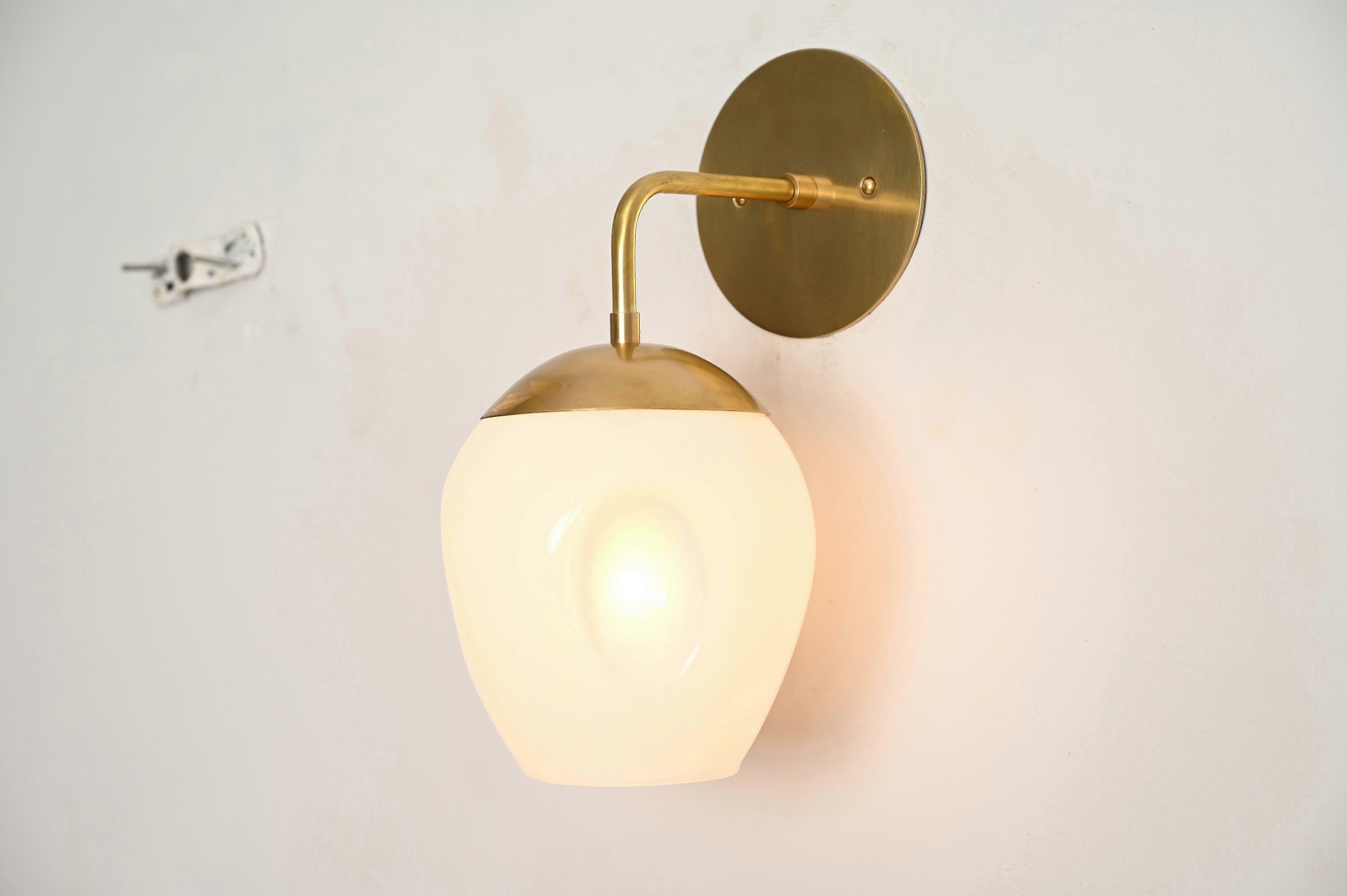 1-Light Dimple Globe Sconce: Stylish Brass Lamps For Your Home