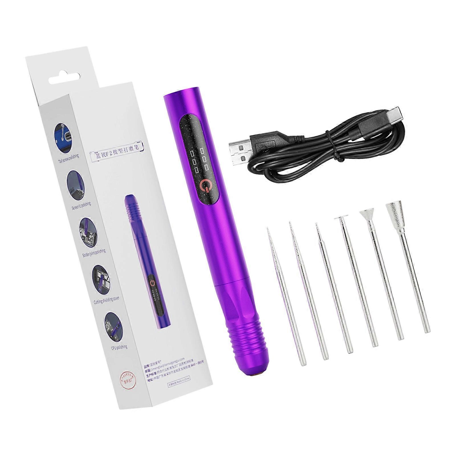 Engraving Pen Mini Grinder Machine Mini Wireless Drill Rotating Tool 20000RPM For Electronics Maintenance Multicolor