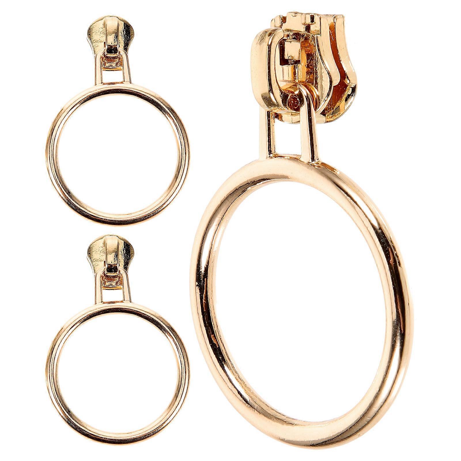 3 Pcs Zinc Alloy Accessories for Backpacks Zipper Pulls Coat Puller Handle Apparel