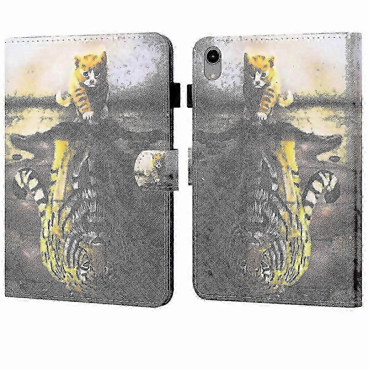 w For Ipad 2025 2022 Coloured Drawing Stitching Smart Leather Tablet Case For Ipad 10th Gen 109