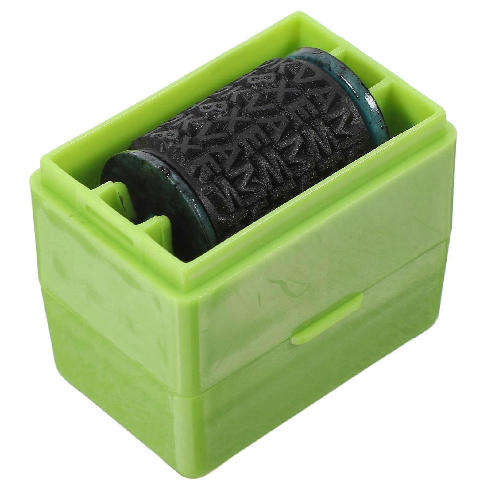 Identity Theft Protection Roller Stamp for Privacy Protection Green