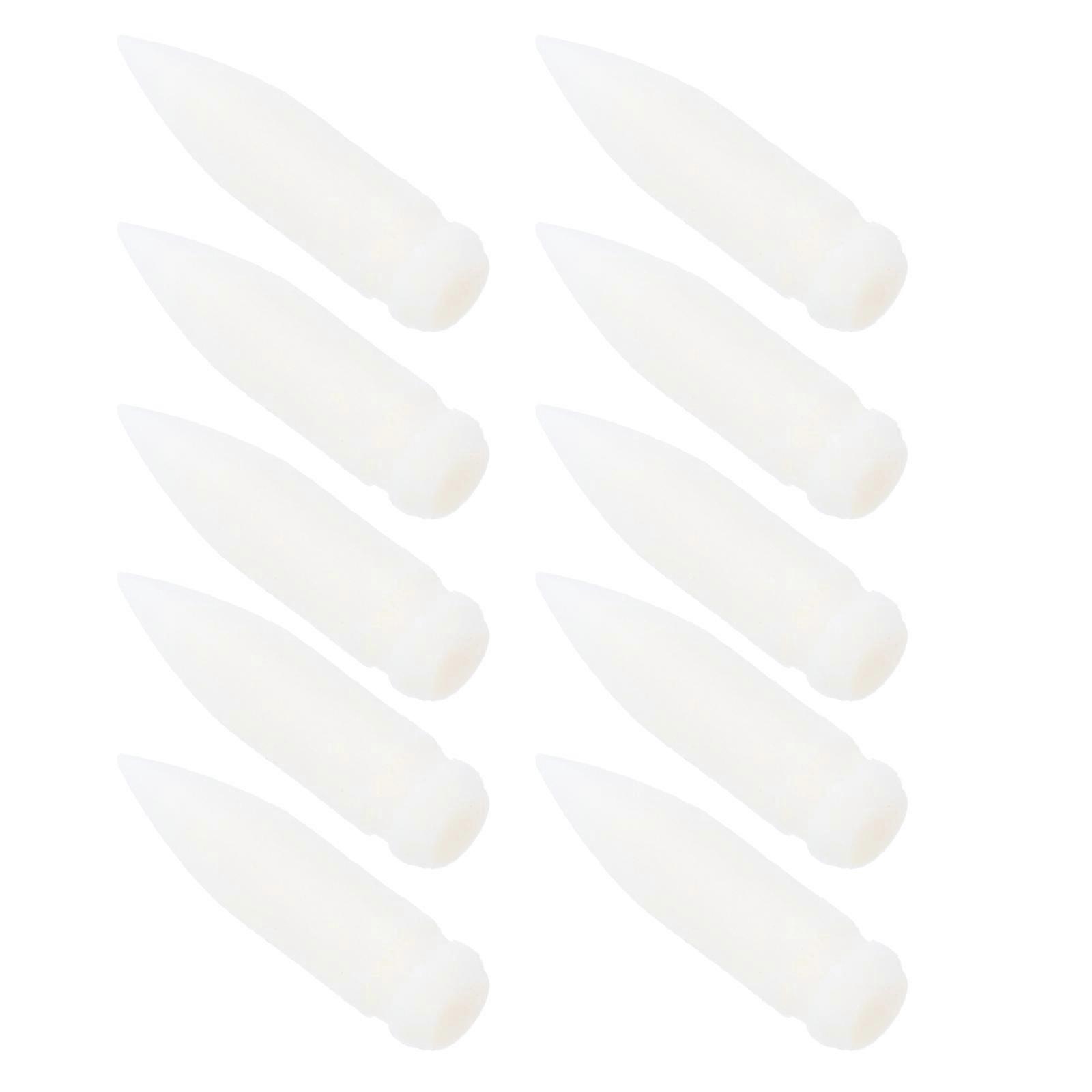White Acrylic Paint Marker Nibs for Craft Replacement 10Pcs Nylon Soft Tips