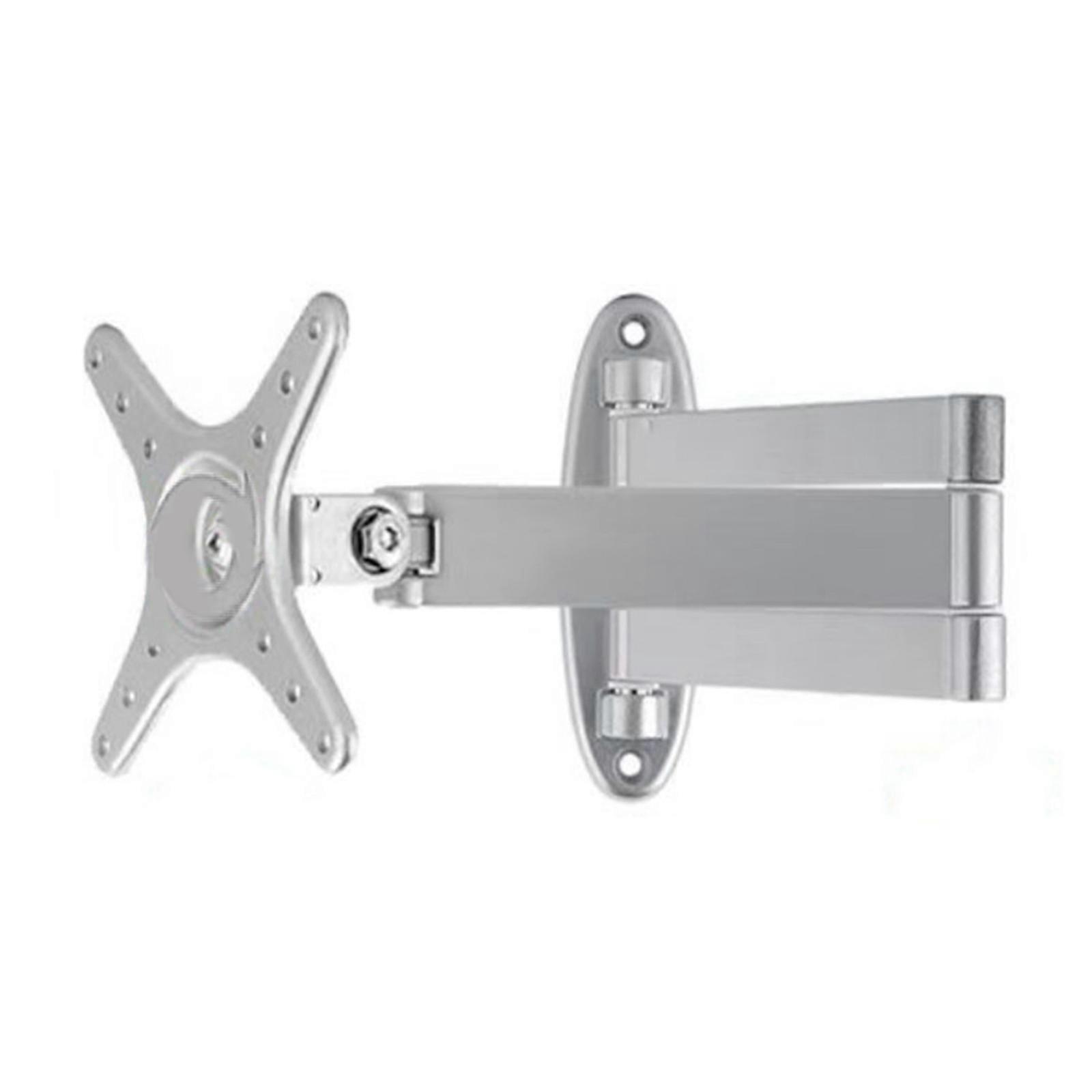 Ergonomic Screen Wall Mount Bracket Wall Support Holder Arm with Full Motion Adjustable for 10-27Inch Screens  Silver