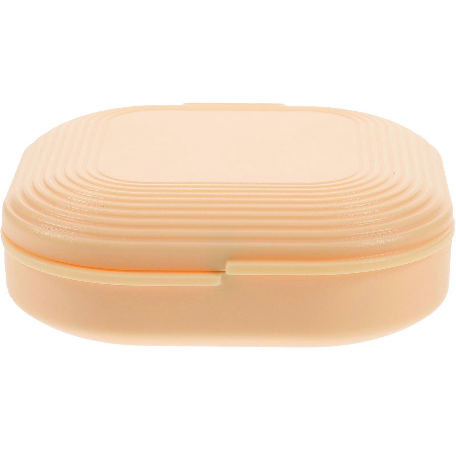 Yellow Retainer Holder Box for Secure Storage 4Pcs Pack