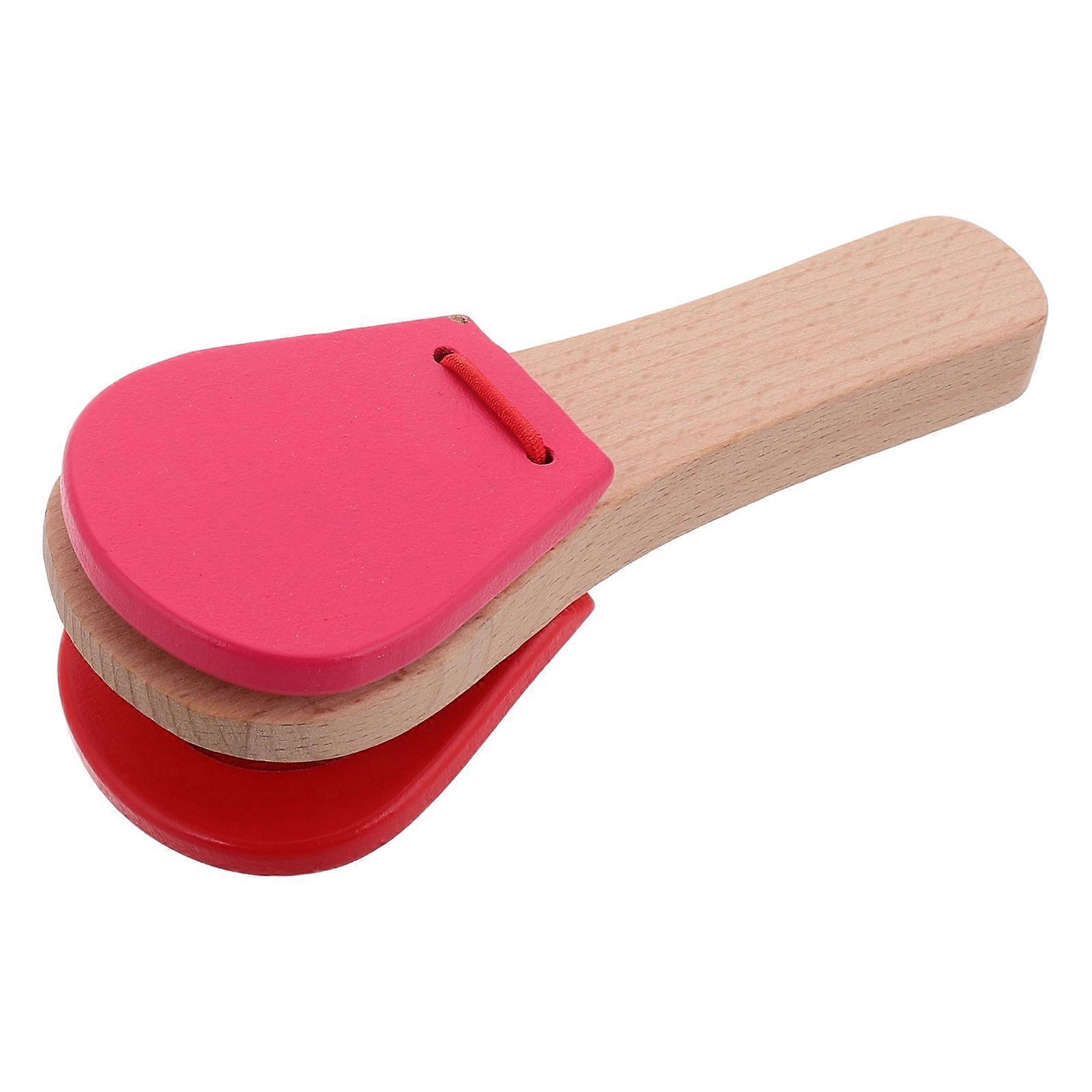 Children's Percussion Musical Instruments Castanets with Handle for Toddlers