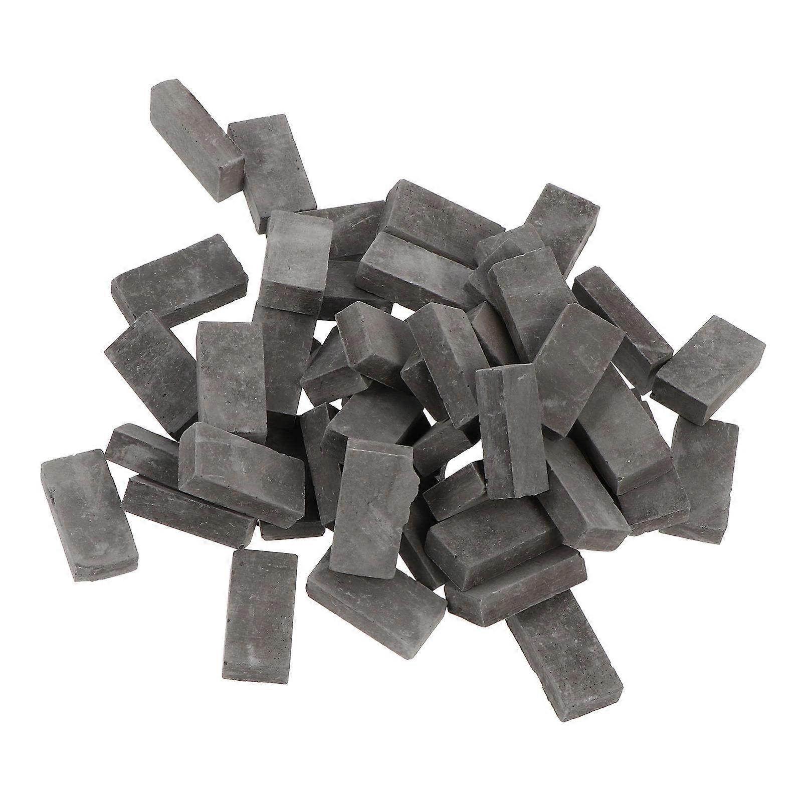 Miniature Brick Model DIY Garden Accessory for Decor 200Pcs Grey Set