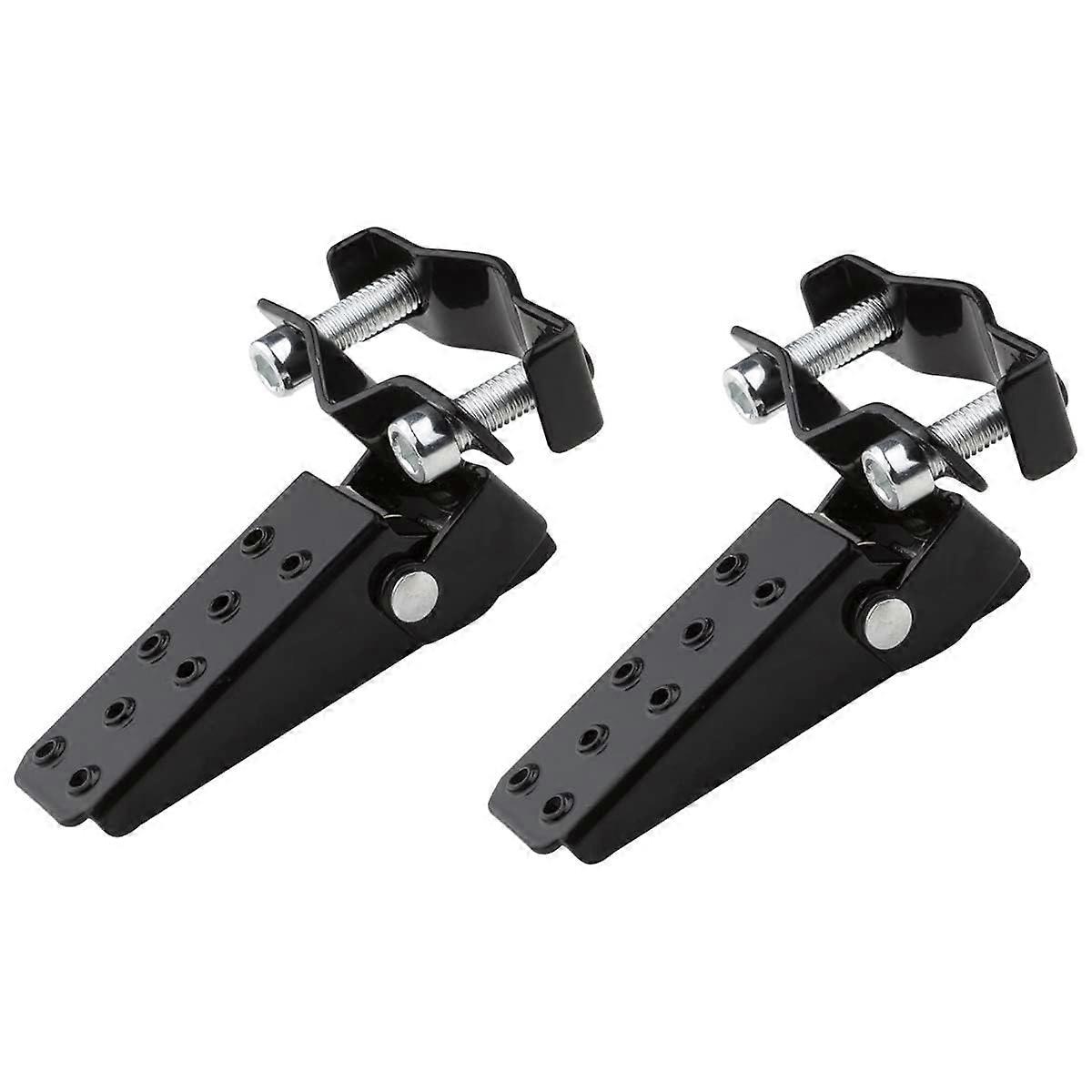 Universal Folding Motorcycle Foot Pegs, ClampOn Design for ATV, MTB, Scooter, Go Kart, UTV
