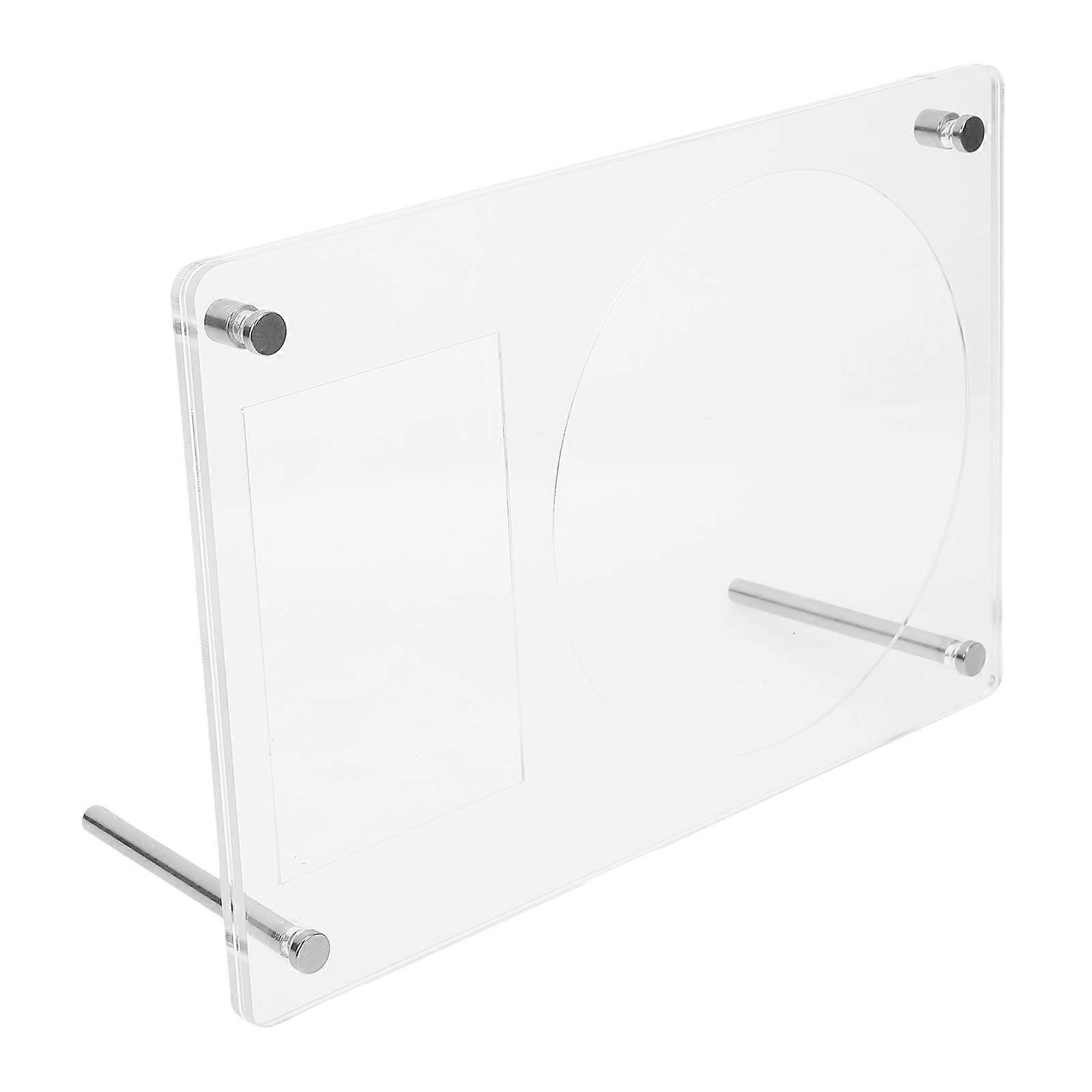 Decorative Acrylic Cd Stand Rack for Storage Use 3Pcs White Dvd Holder