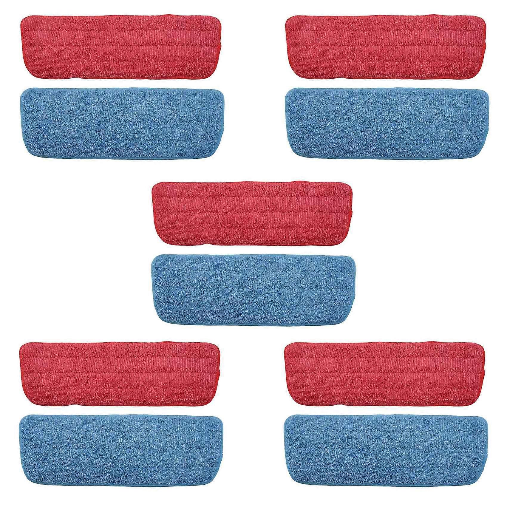 20 Pack Microfiber Mop Replacement Heads,Flat Mop Replacement Cloth,for Wet Dry Mops,Blue and Red