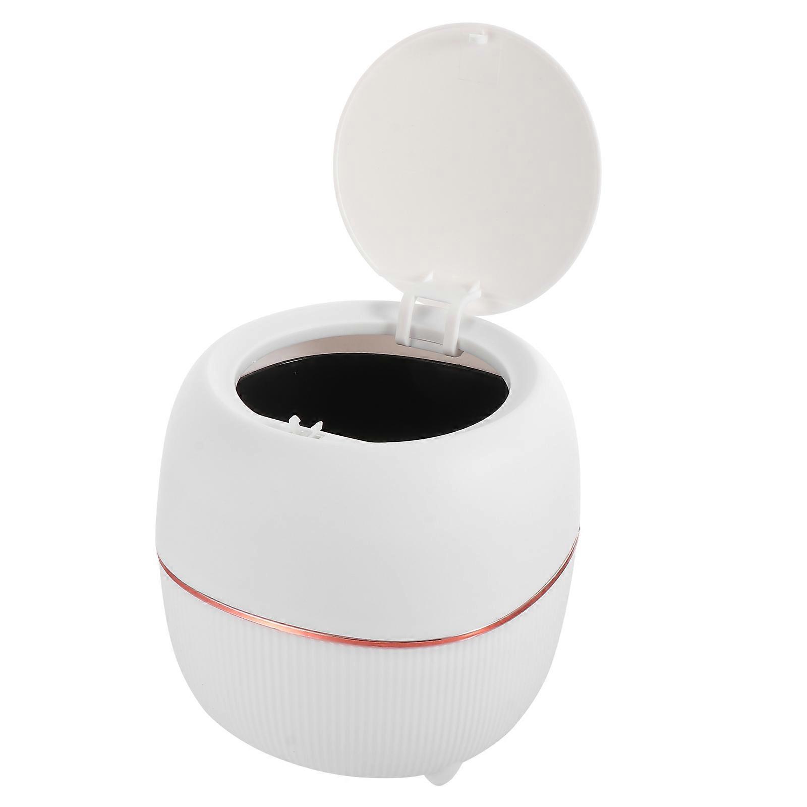 Table Garbage Can for Storing 2Pcs Plastic Mini Waste Bucket for Home