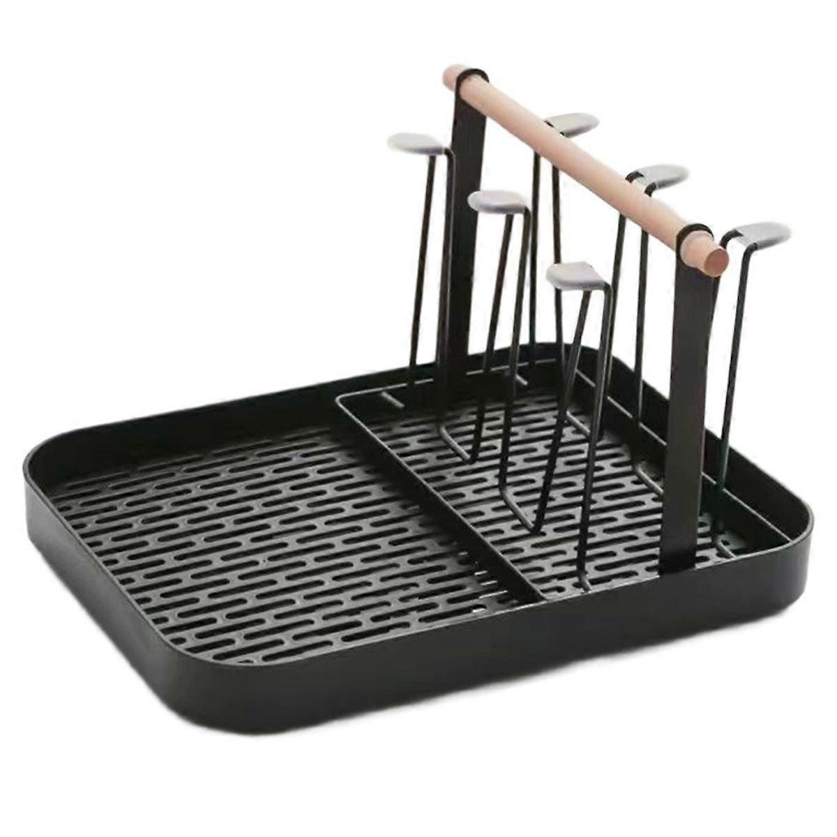 High Quality Cup Drying Rack Space-Saving with Drain Tray Mug Organizer Shelf Standing Type Bottle