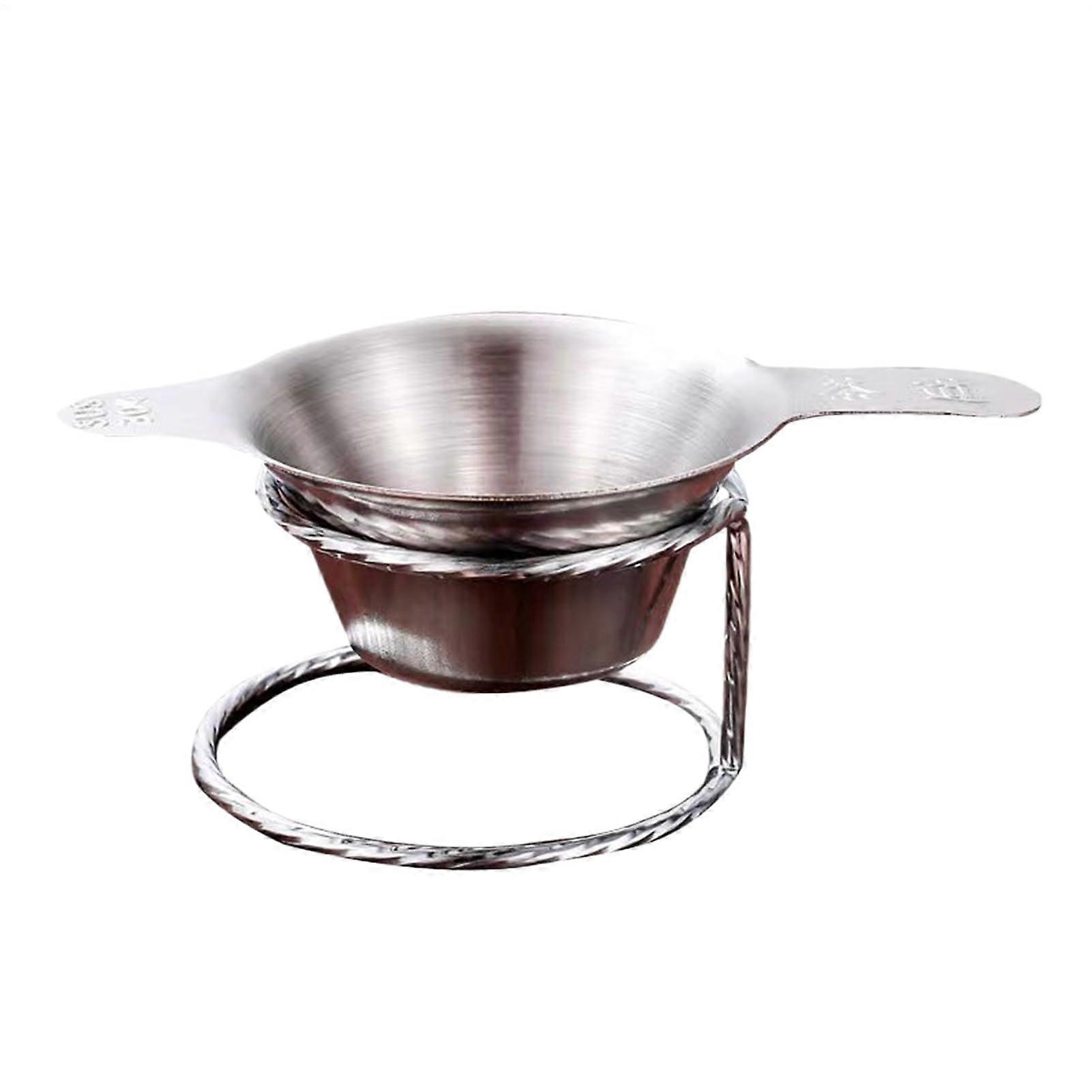 Stainless Steel Tea Infuser with Heat‑Resistant Handle, Reusable Loose Leaf Strainer for Teapots