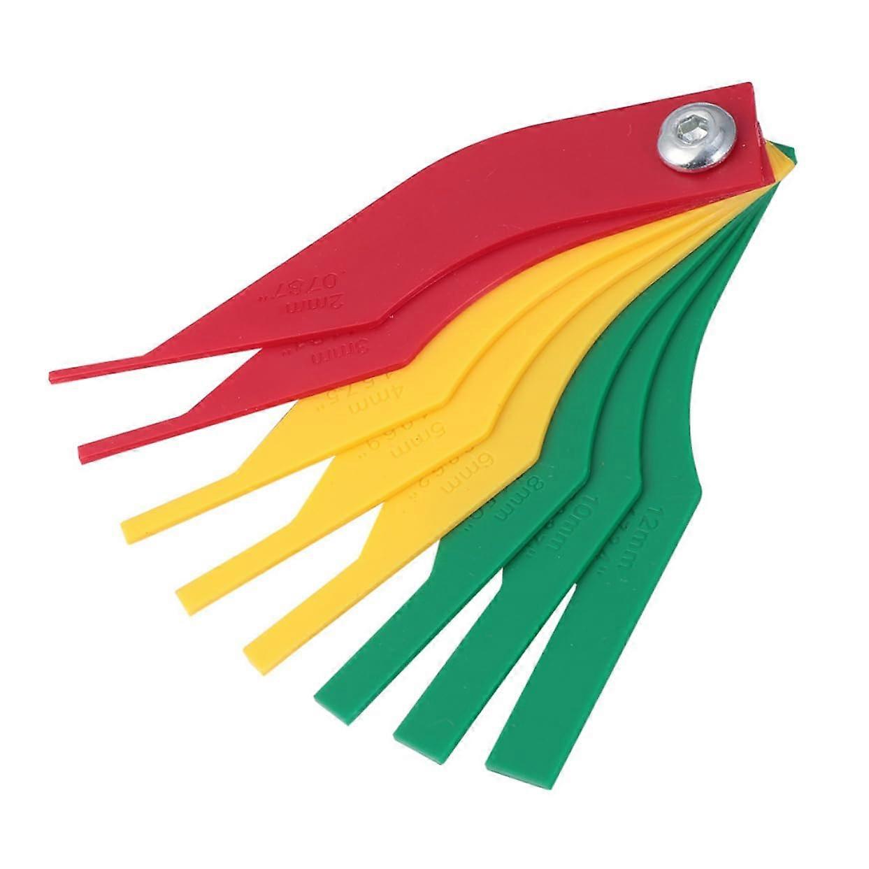 2pcs Brake Pad Gauge with Dual Measurement Scale for Precise Automotive Brake Pad Thickness