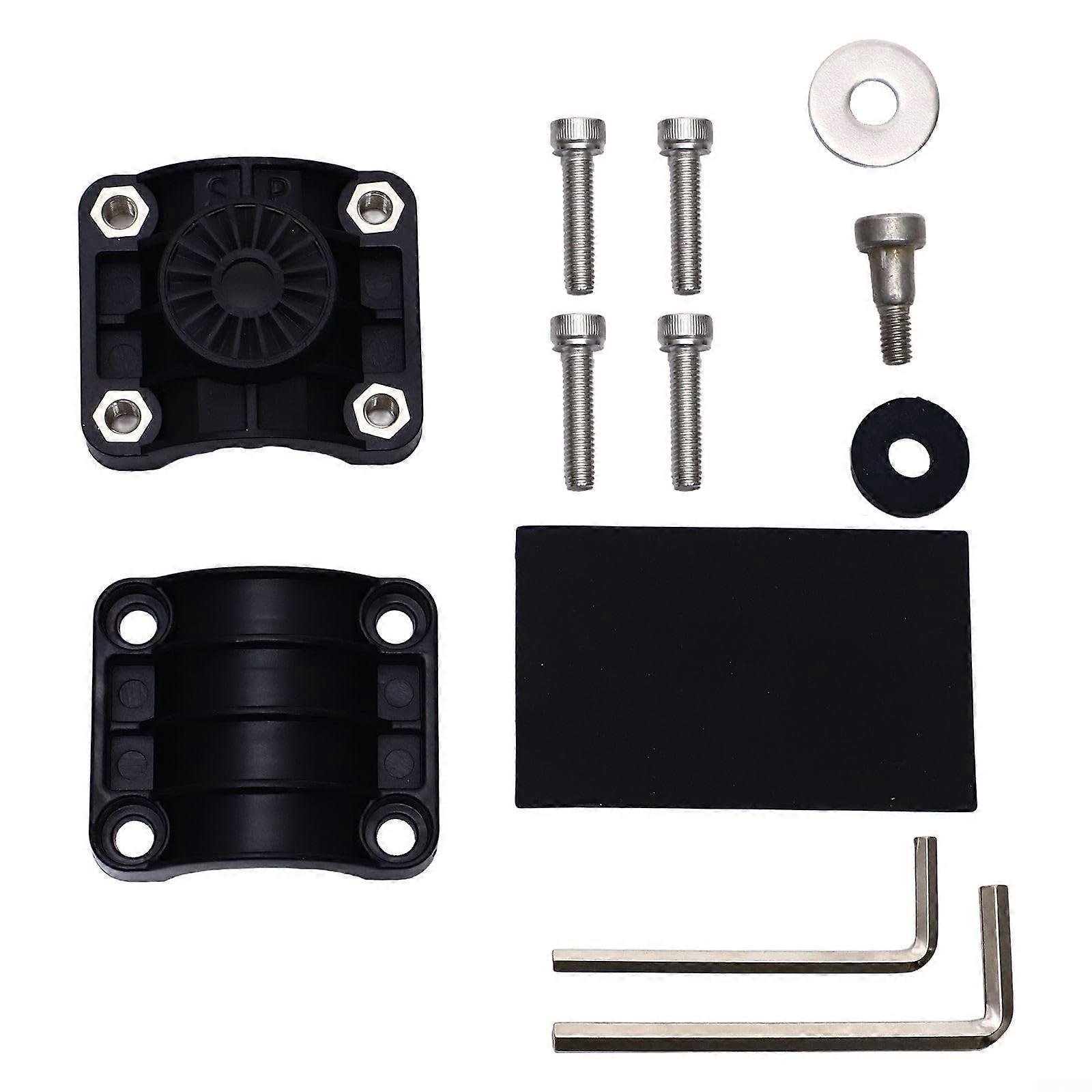 Ice Fishing Pole Mount with True 0 Degree Alignment for Garmin LiveScope and Panoptix LVS32 Transducer, Black