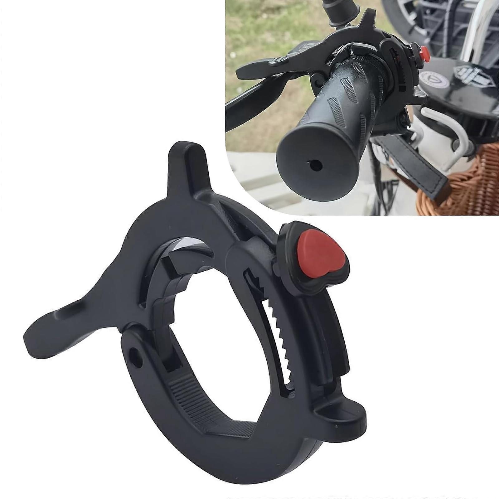 Universal Motorcycle Throttle Lock Cruise Control AntiTheft Waterproof Clamp Black