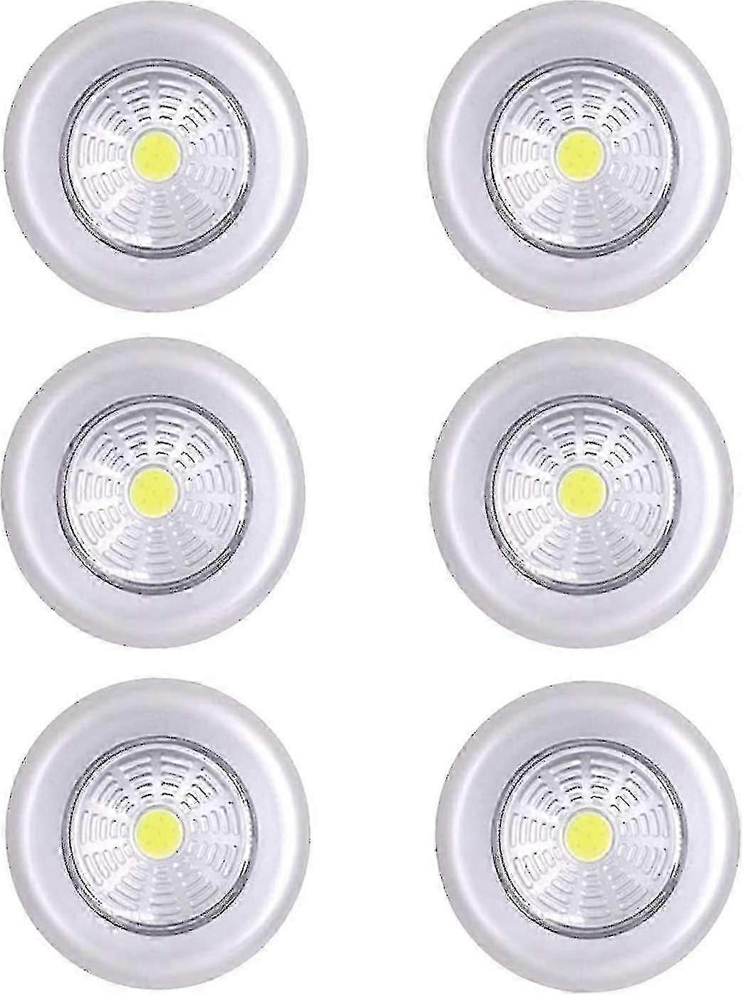 6pcs LED Battery Closet Lights Adhesive for Kitchen