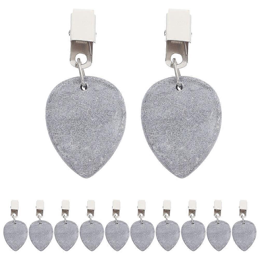 Marble Tablecloth Pendants Clips for Holding 12Pcs Table Covers