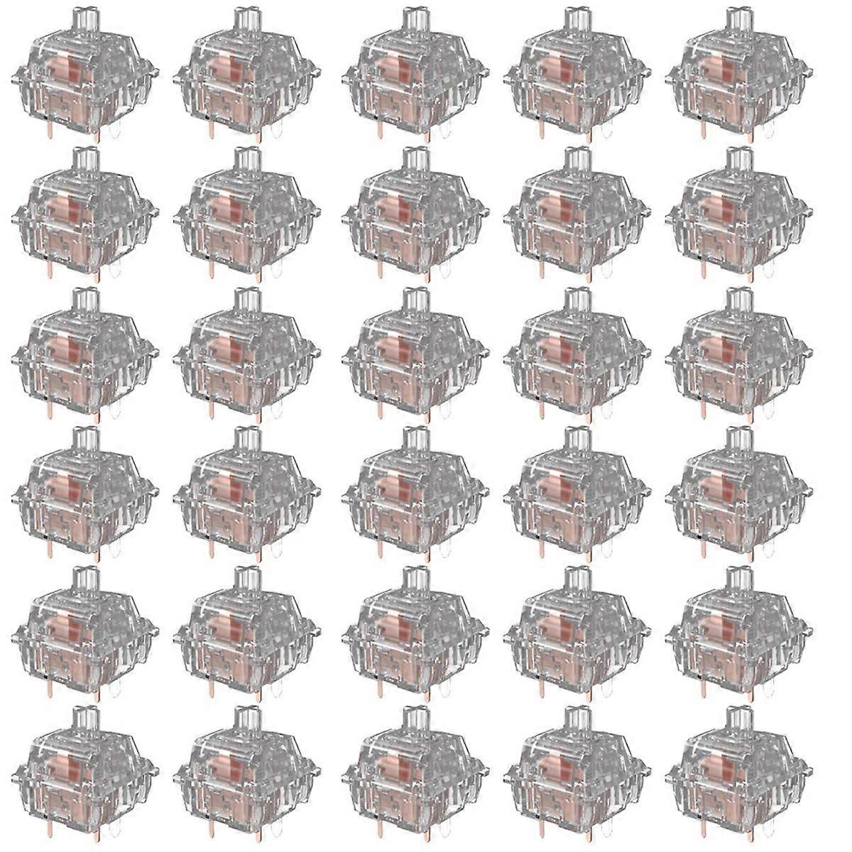 Ice Snow Keyboard Switches Silent 5 Pin Transparent Linear Switch Hot Swap Mechanical Keyboard Swit