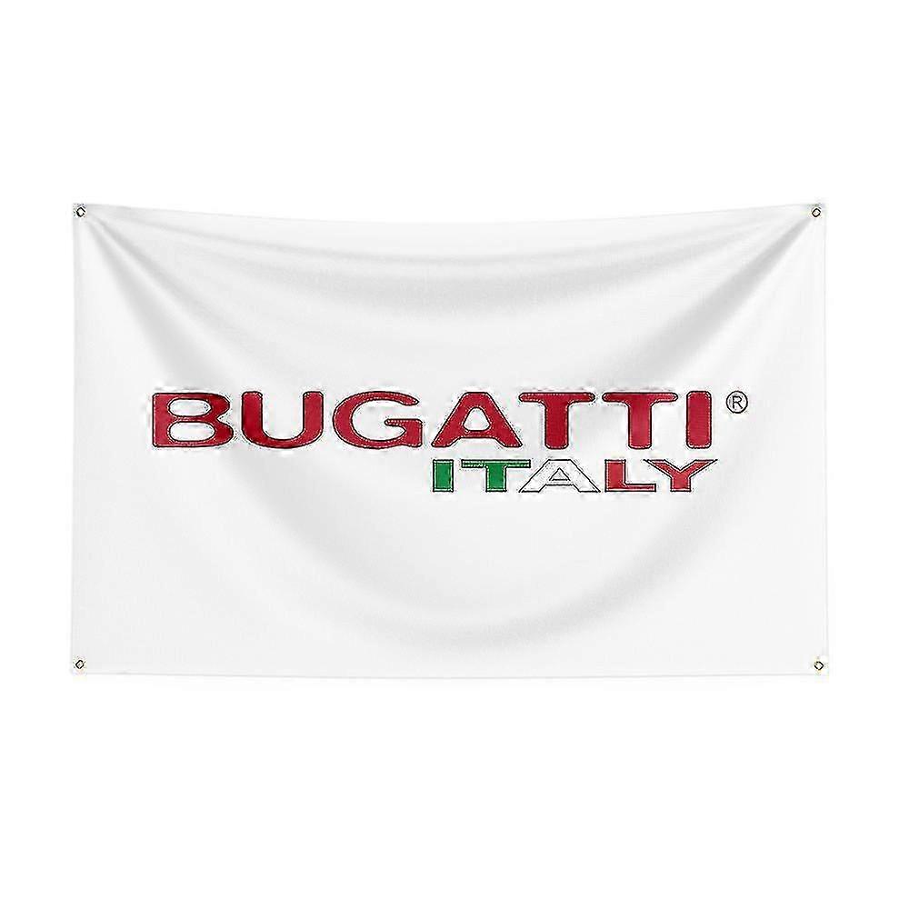Born Pretty 3x5 Bugattis-flagg polyestertrykt bilbanner til dekorasjon