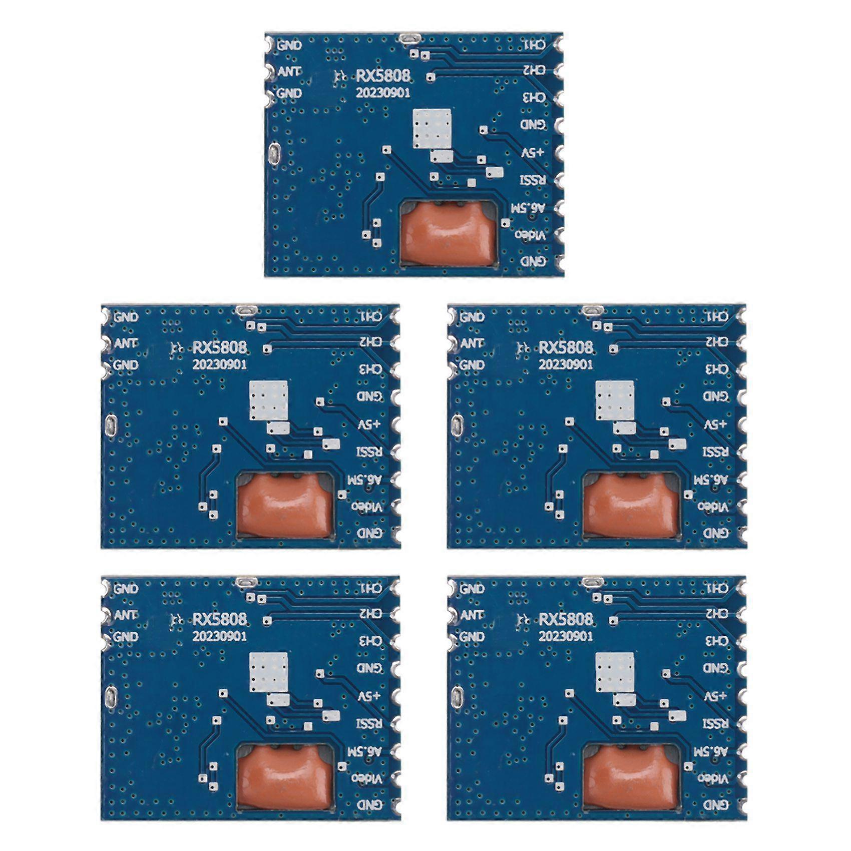5Pcs FPV 5.8G Wireless Mini Audio Video Receiver Module RX5808 for FPV System RC Helicopter