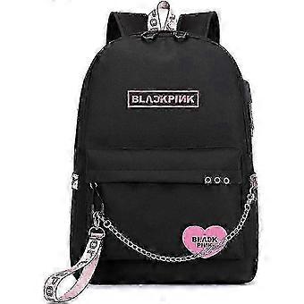 Blackpink-Rucksack 2025, USB-wiederaufladbarer Rucksack, Schulrucksack für Schüler