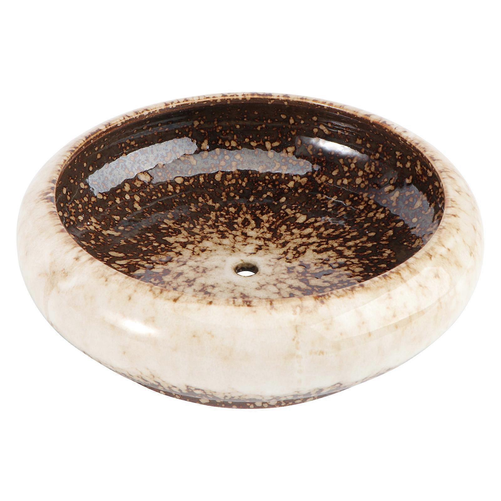 Ceramic Flower Pot for Hydroponic Use 1Pcs White Creative Gardening Vessel