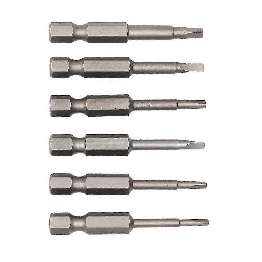 6 Pcs Magnetic Triangle Head Screwdriver Bits 50mm 26-27s